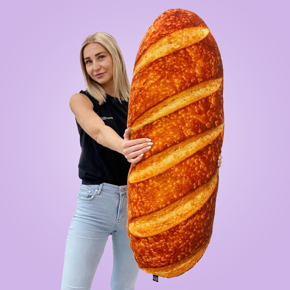30" Large Bread Loaf Pillow