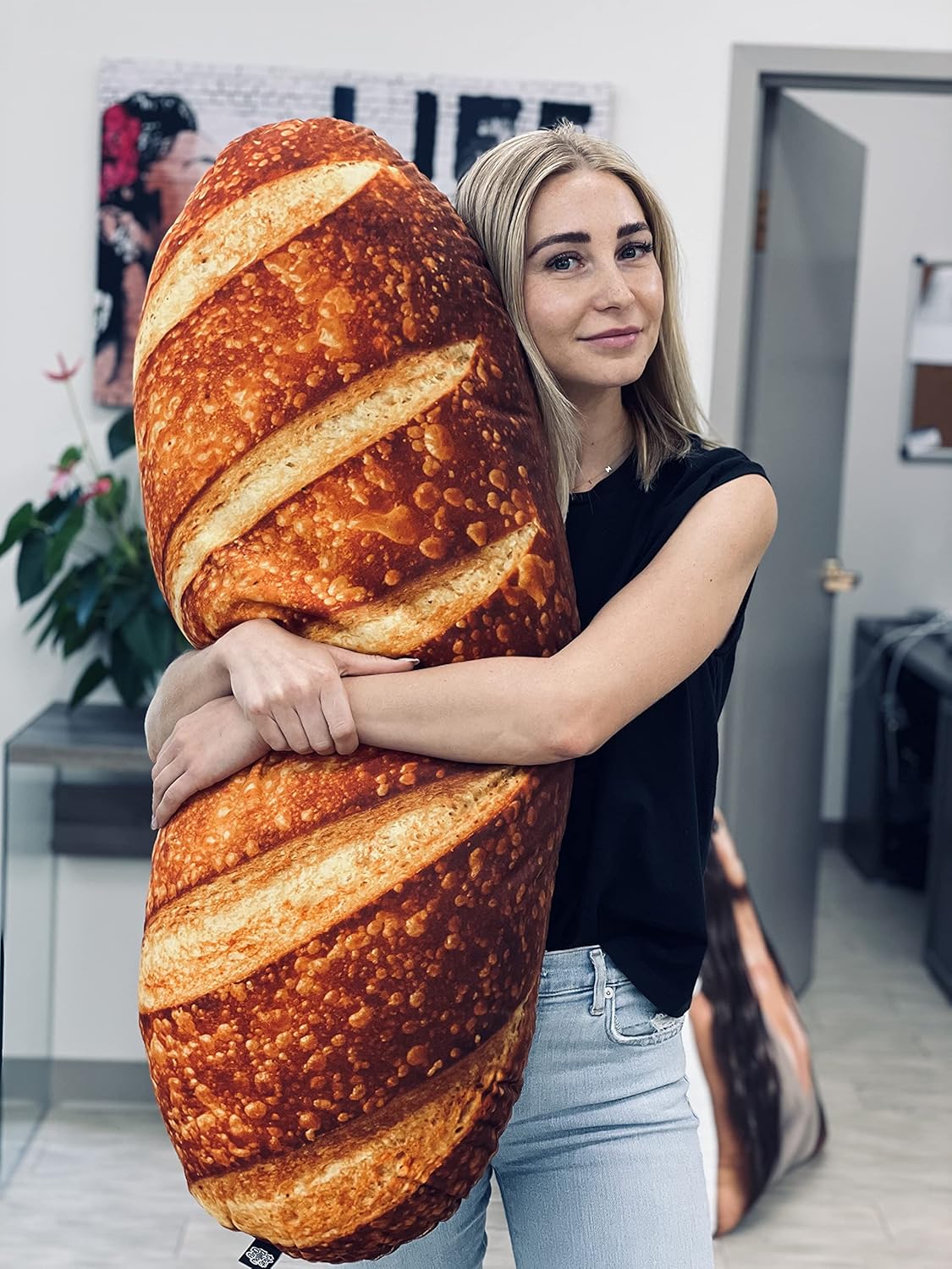 30" Large Bread Loaf Pillow