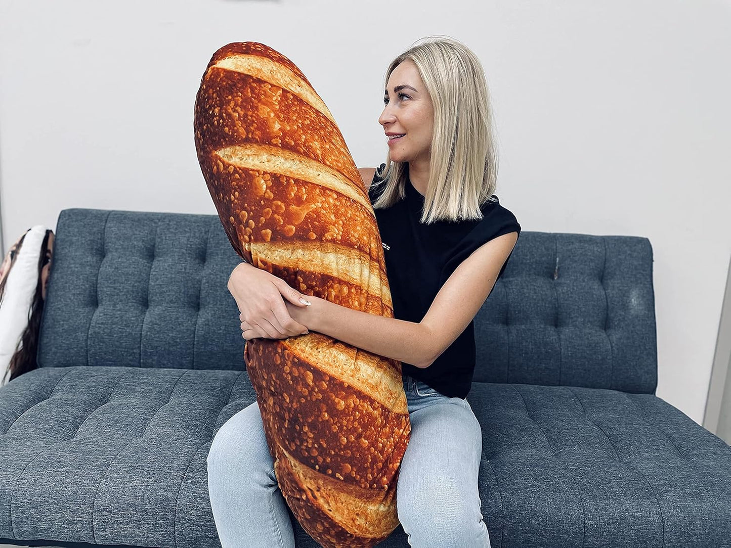30" Large Bread Loaf Pillow