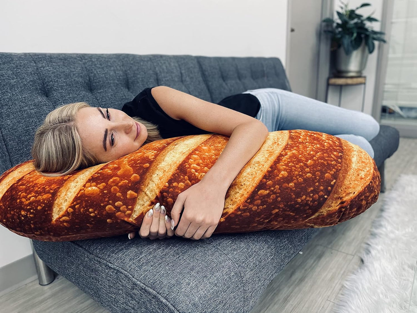 30" Large Bread Loaf Pillow