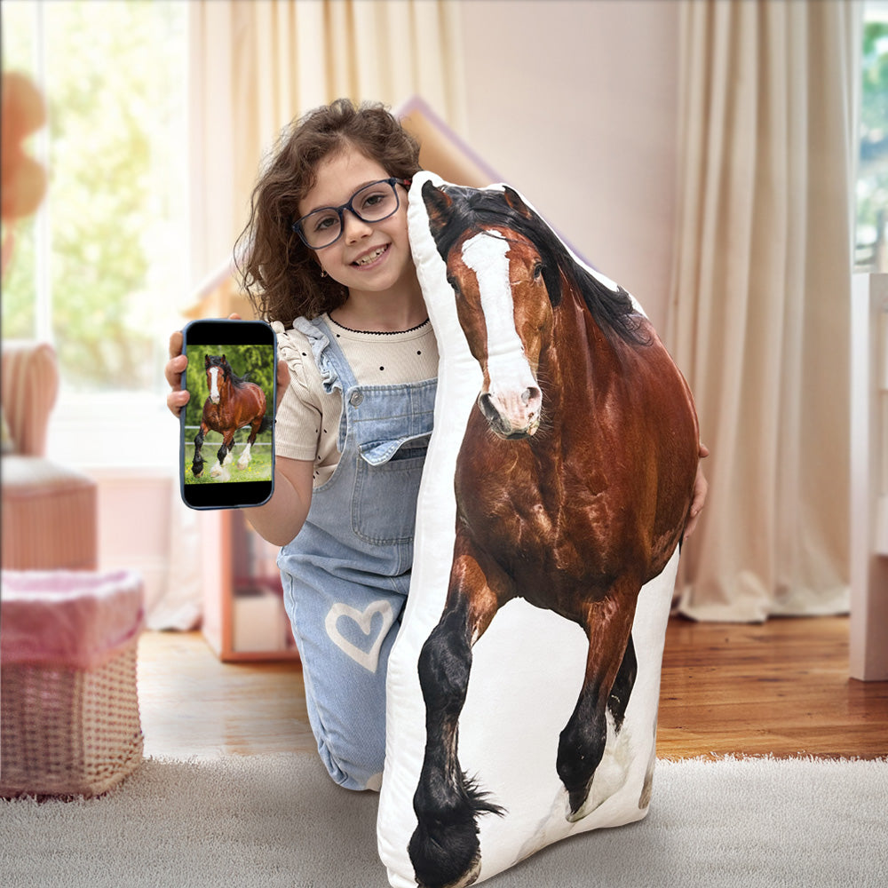 Custom Horse Shaped Pillow