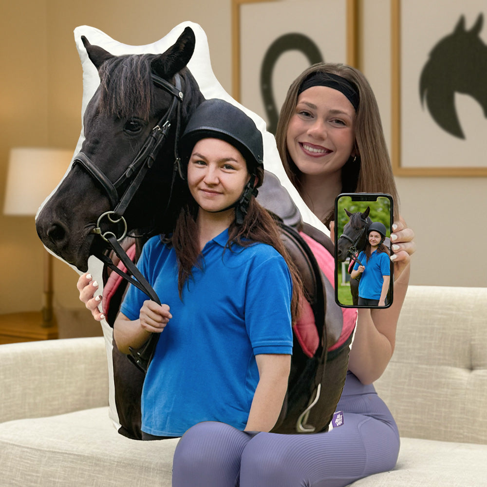 Custom Horse Shaped Pillow