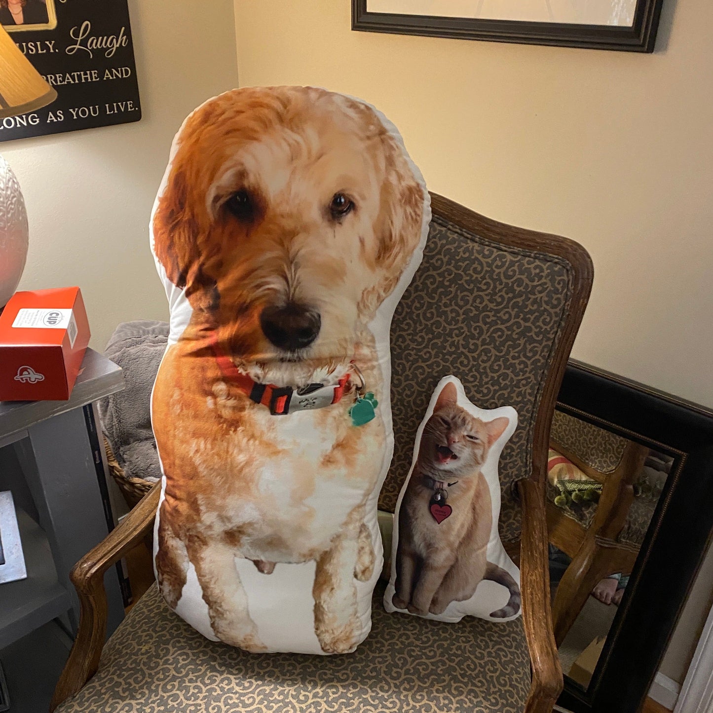 Goldendoodle Custom Shaped Pillow